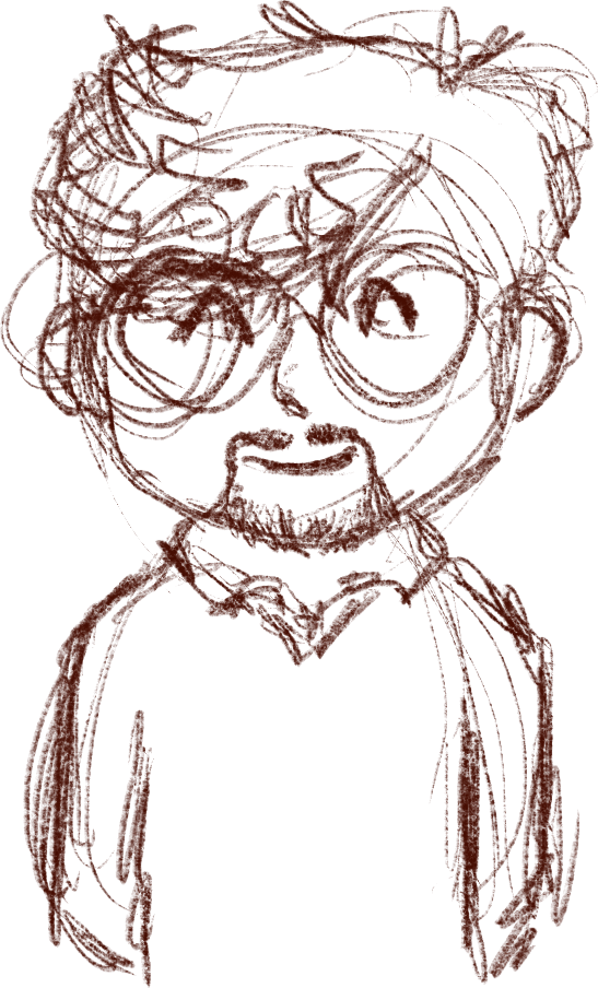 Dan's cartoony caricature