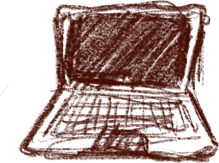Drawing of a laptop
